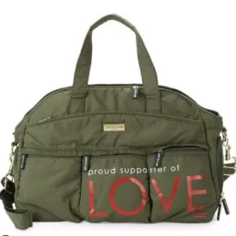peace love world travel duffle bag